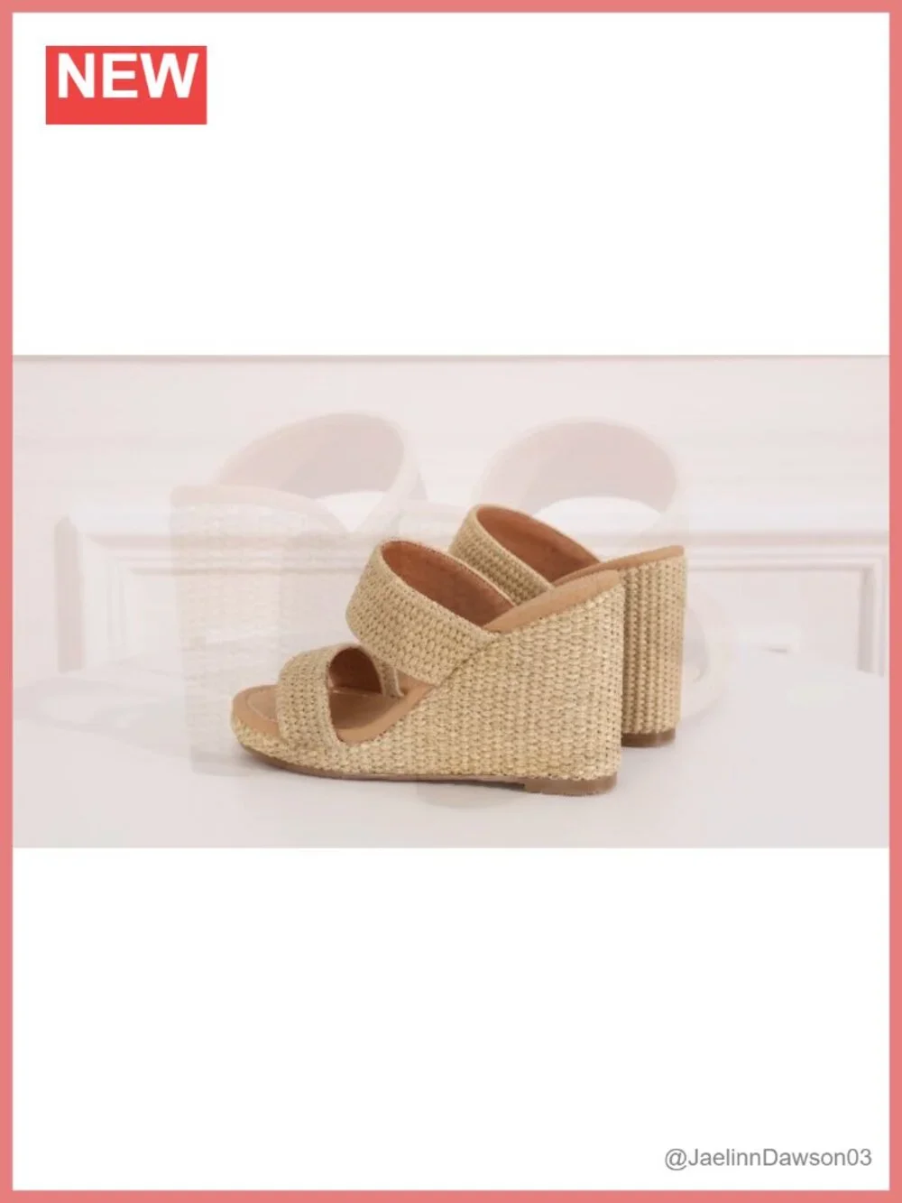 Women's Wedge Sandals - Open Toe Espadrilles with 3.62
